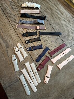 Lot of Apple Watch Bands (Various Colors Styles) includes 2 genuine Apple bands